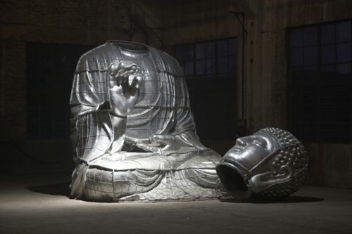 Miami Buddha Aluminium Buddha 530 x 360 x 370cm H x L x W